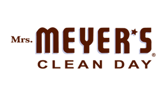 The logo displays text: "Mrs. MEYER'S CLEAN DAY," in bold, uppercase letters. It features a clean, stylized design on a transparent background, emphasizing simplicity and a fresh aesthetic.